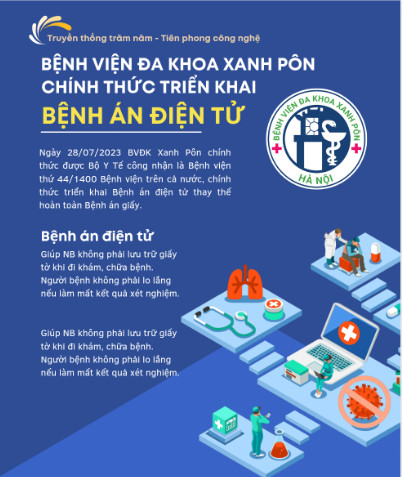 BỆNH VIỆN ĐA KHOA XANH PÔN CHÍNH THỨC TRIỂN KHAI BỆNH ÁN ĐIỆN TỬ