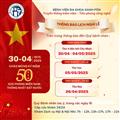 BỆNH VIỆN ĐA KHOA XANH PÔN THÔNG BÁO LỊCH NGHỈ LỄ 30/4 - 1/5 VÀ LỊCH LÀM BÙ