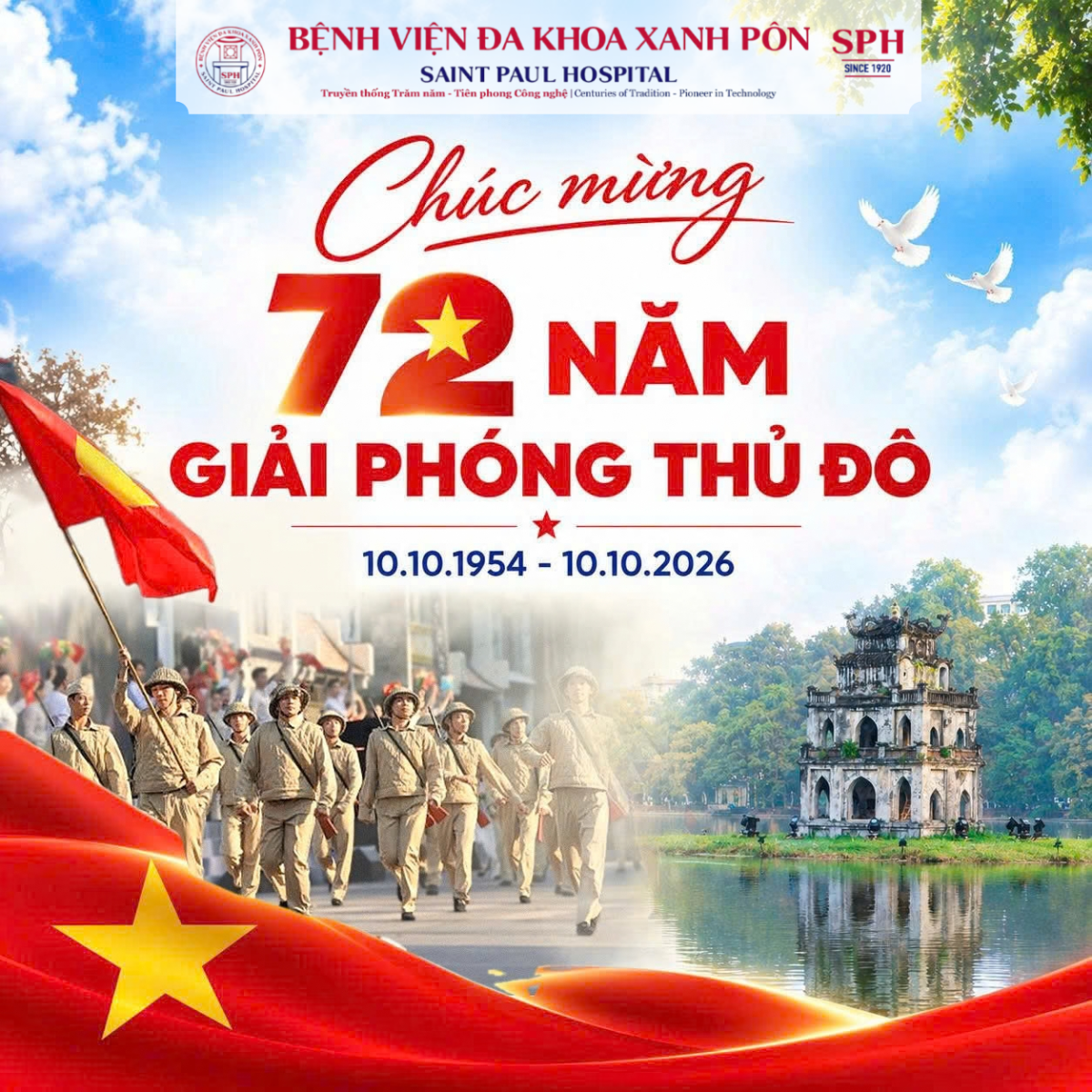 CHÀO MỪNG 72 NĂM NGÀY GIẢI PHÓNG THỦ ĐÔ