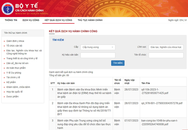 BVĐK Xanh Pôn là đơn vị thứ ba của Sở Y tế Hà Nội   được Bộ Y tế công bố quyết định sử dụng và lưu trữ hồ sơ bệnh án điện tử