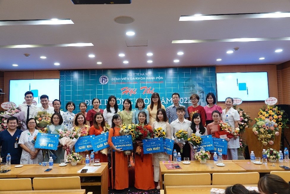 Hội thi Điều dưỡng giỏi Bệnh viện Đa khoa Xanh Pôn năm 2022 đã thành công tốt đẹp