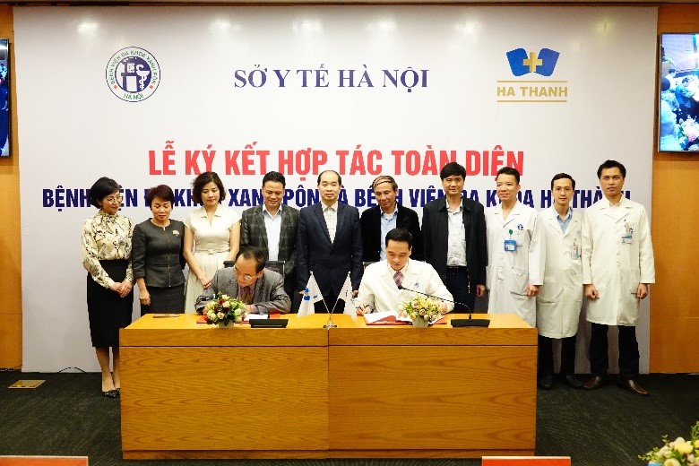 KÝ KẾT BIÊN BẢN HỢP TÁC TOÀN DIỆN VỚI BỆNH VIỆN ĐA KHOA HÀ THÀNH