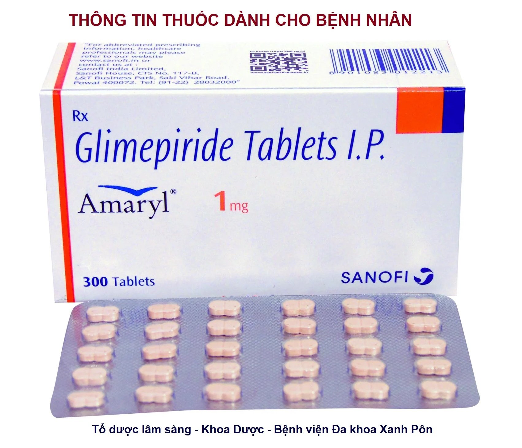 Amaryl 1mg (glimepiride)
